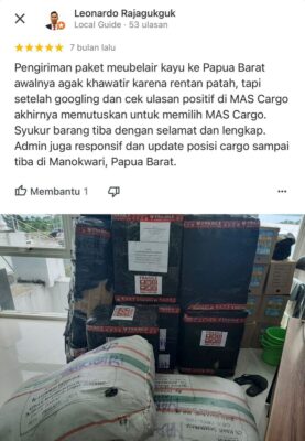 Gambar Pemberian Bintang dari Customer